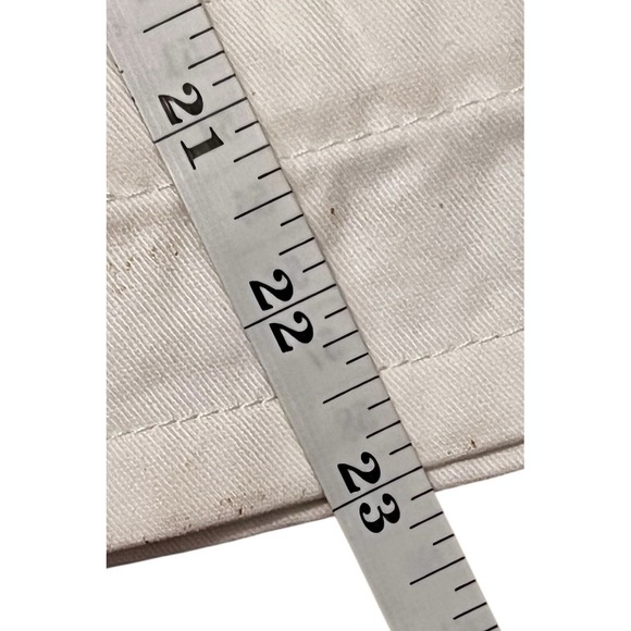 Sundance White Cargo Utility‎ Crop Pants 100% Cotton Sz 6 - Picture 13 of 16